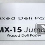 LOGAN WAX PAPER JUMBO 15X10.75 12/500