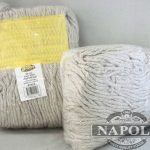 MOP HEADS 24OZ WHITE COTTON 4PLY 4CT