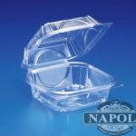 CLEAR 5″ HINGED CONT 5.6×5.6×2.6 330PK
