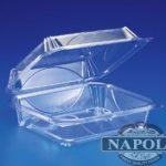 CLEAR 9″ HINGED CONT 8.2×8.4×2.9 200PK
